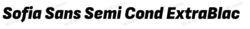 Sofia Sans Semi Cond ExtraBlack字体转换